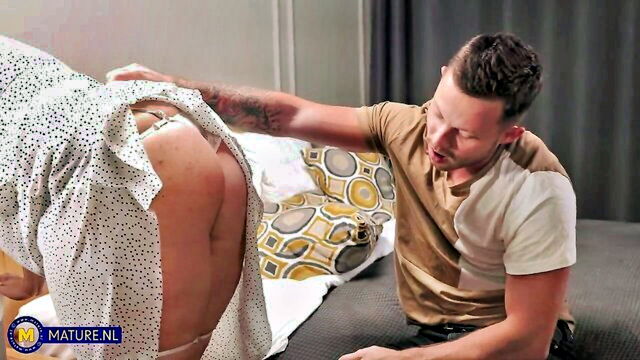 transparent tights on a young girl