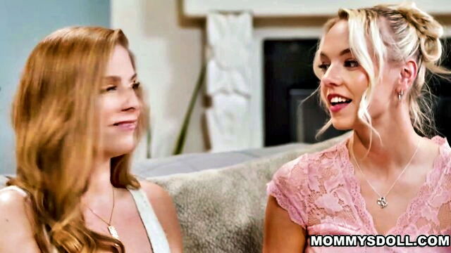 threesome, brunette, big tits - annie king proud of lesbo daughters