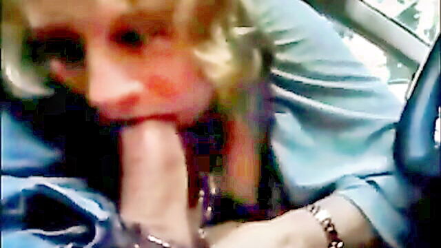 car, milf, blowjobs - deepthroat blowjob milf car