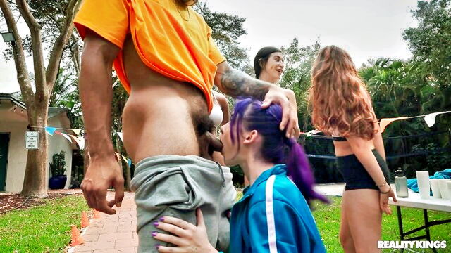doggystyle, riding, blowjob - sporty shorty loves to fuck
