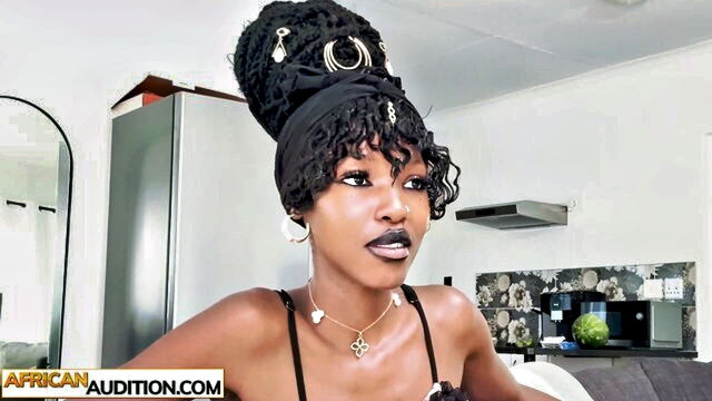 ebony, african, teen - first casting africa teen