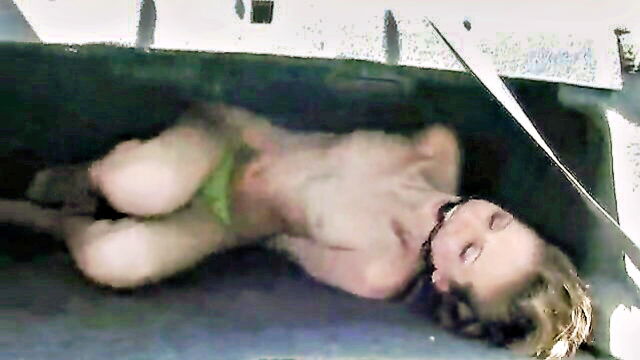 maledom, milf, gag - kinky milf in garage