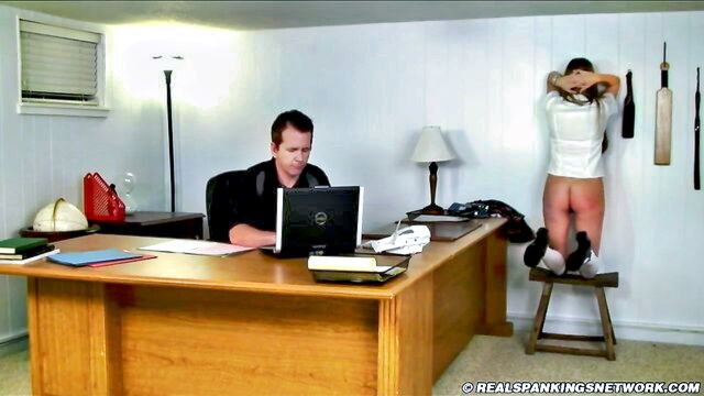 american, naughty, painful - alyssa punishment room spank