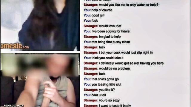 petite blonde omegle show