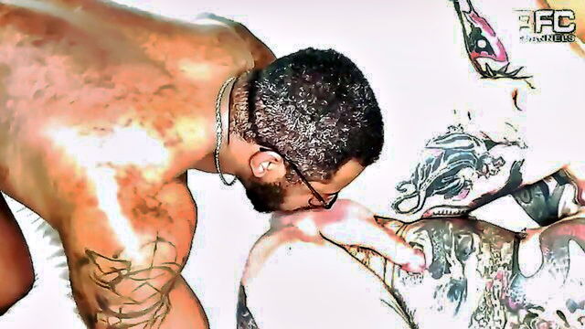 cum, gay sex, doggystyle - interracial anal with amadeus