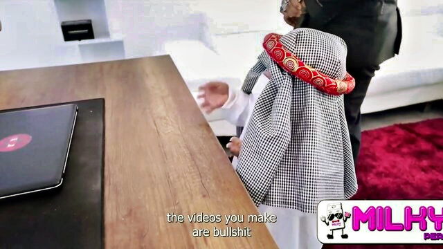 big tits, big ass, arab - office orgy arab sheikh