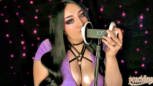 experience the sensation of ear licking with vada heathcote in asmr ear licking 15 : vada_heathcote