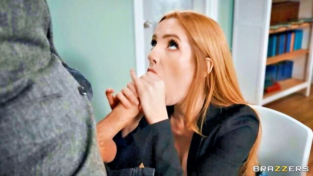 office affair with redhead