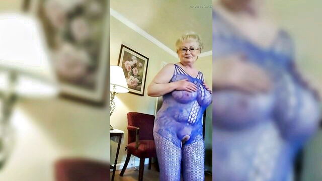 big tits, grannies, blonde - hot granny gilf dance