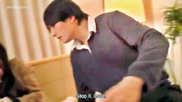 in front of, front of, in front - suzy and nanami share load