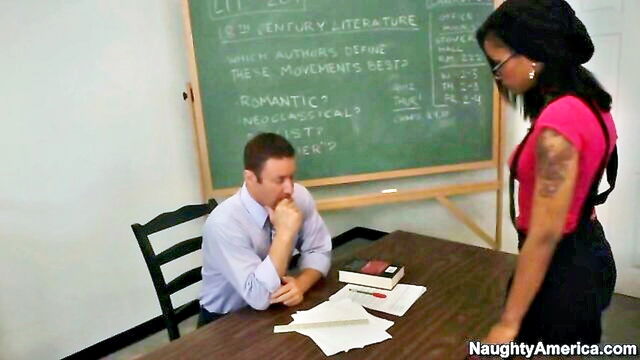 Skin Diamond, Jack Lawrence - skinny girl skin diamond gets fucked by teacher Naughty Book Worms