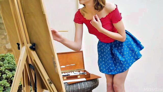 lea rose - lea rose masturbating outdoors