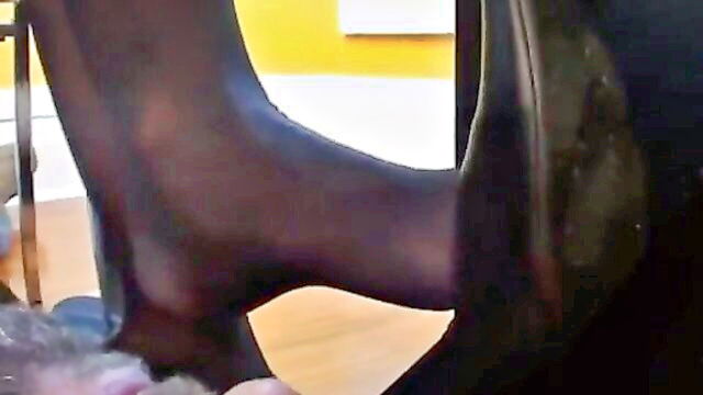 nylon sniff, foot worship, sweaty nylon - kinky foot fetish kinkiest