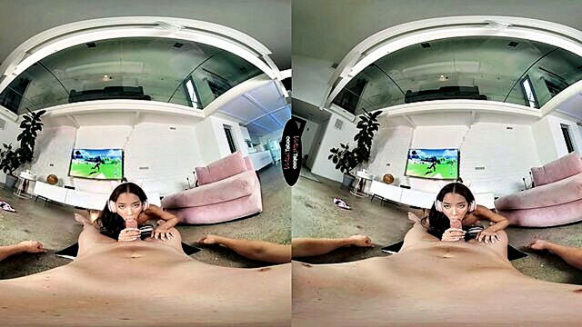 Lia Lin - petite brunette lia lin gets dominated in vr gameplay