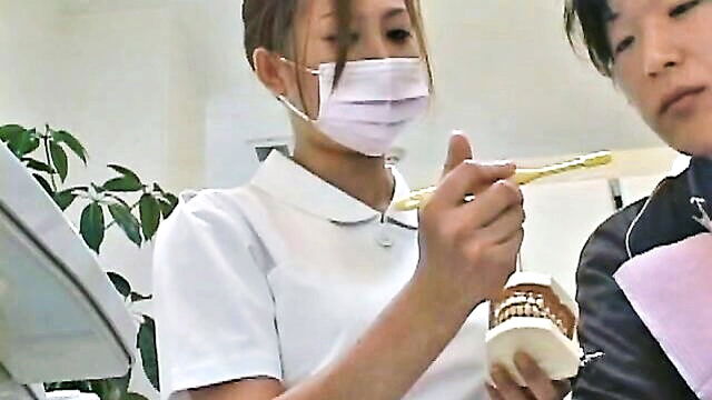 almost caught, blowjobs & oral sex, japanese porn - japanese dental care close call with a dentist in the 2 dandy series