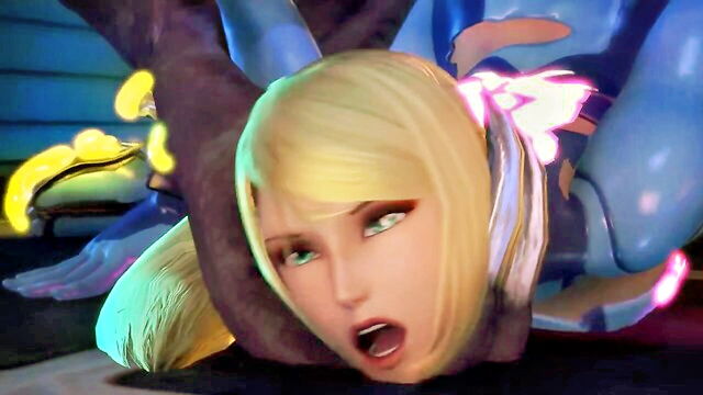 blonde teen, monster sex, hardcore - samus ridley 3d porn