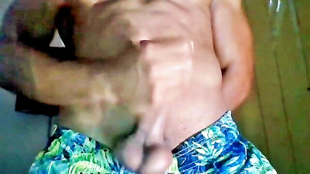wank, uncut, straight - luis uncut domincan cock
