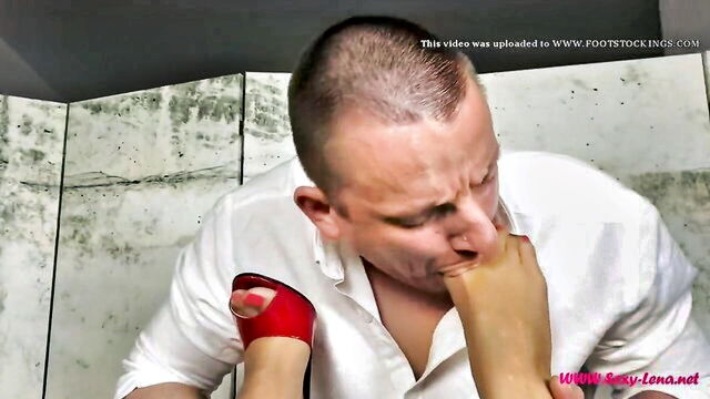 my feet, foot fetish, feet sniffing - foot fetish blowjob kiss