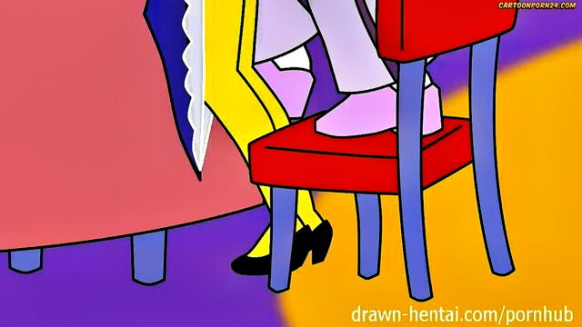 cartoon, drawn hentai, simpsons - cartoon xxx from behind
