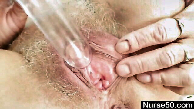 naughty, granny, latex - nasty granny masturbates