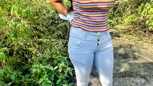 girl cheats boyfriend jungle scene