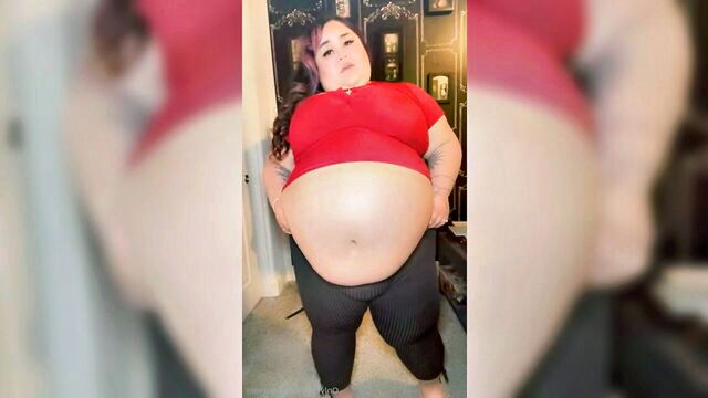 bigbelly, chubby, bbw - thick sbbw in tight clothes