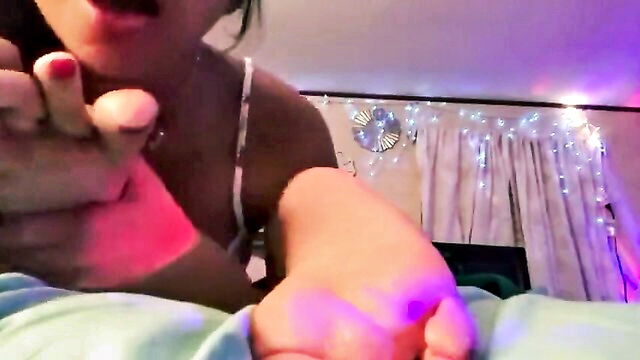 feet, feetlicking, feetworship - foot fetish with sister
