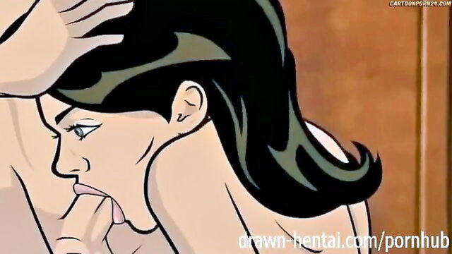 anime, cartoon porn, drawnhentai - archer lana kane sex