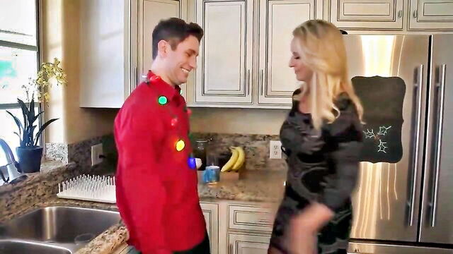 amateur, anal, american - hungry stepmom at xmas party
