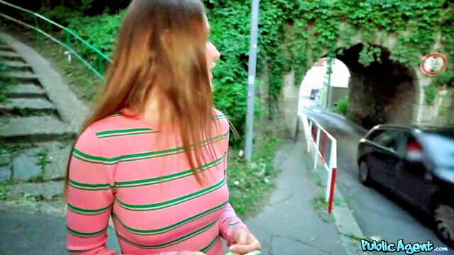Charlie Dean - hot babe gives her pussy for money Public Pickups