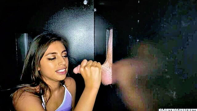 ella knox - busty latina beauty ella knox gives a sensual blowjob