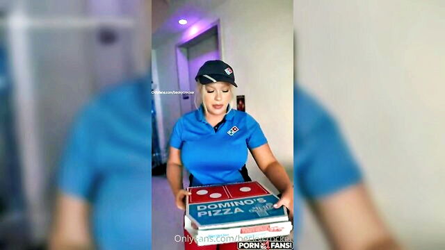 pizza, domino's, pizza girl - becky crocker bbc interracial
