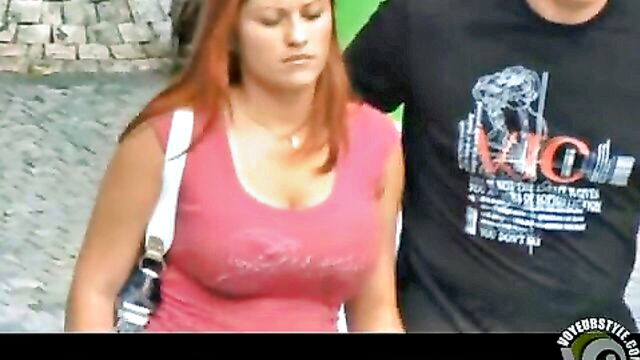 bouncy, tits, babes - bigbouncytits public exposure