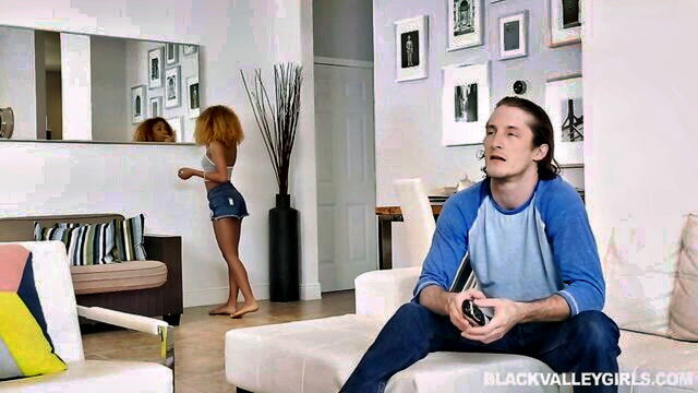 interracial, threesome, interracial threesome - eboblack threesome with ebo forbidden fruit