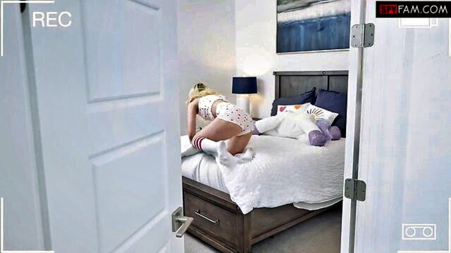 danny steele - scandalous petite blonde in family setting