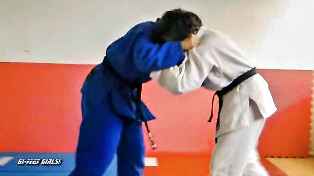 cum, bdsm, amateur - kimonos fighting girls