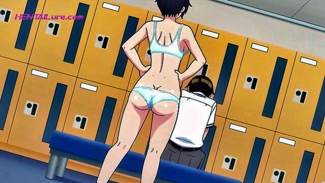 anime sex, anime hentai, hentai ass - rough sex in locker room