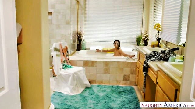 ava addams - milf seduces young man with big boobs