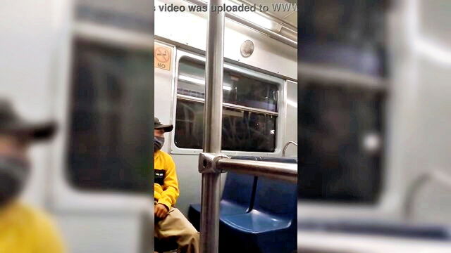 mexican exhibitionist masturbating in metro