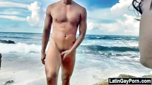 latin, beach, spanish - latin beach anal adventure