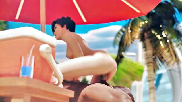 orgasm (female), yuuka kazami (touhou), bottomless - tracer hot bikini scene