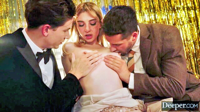Demi Hawks, Dan Damage, Parker Ambrose, Dan - mmf threesome demi hawks Deeper