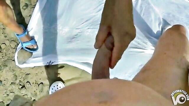 groped, mature, broad - woman gets fucked by two older guys