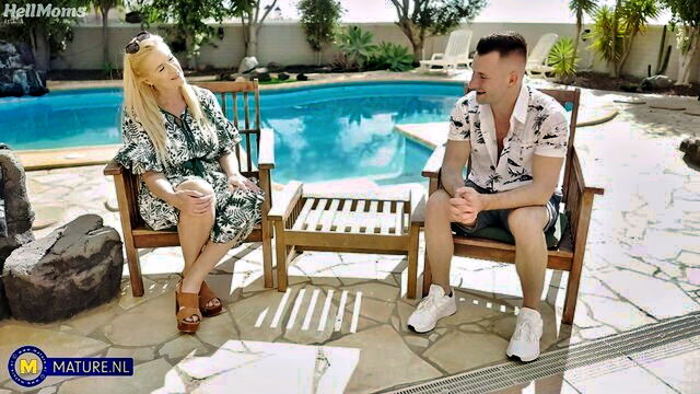 outdoor, mom, mature - pierced darkie banged by nephew