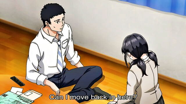 student, uniform, old man - busty teen stops by 1ldk