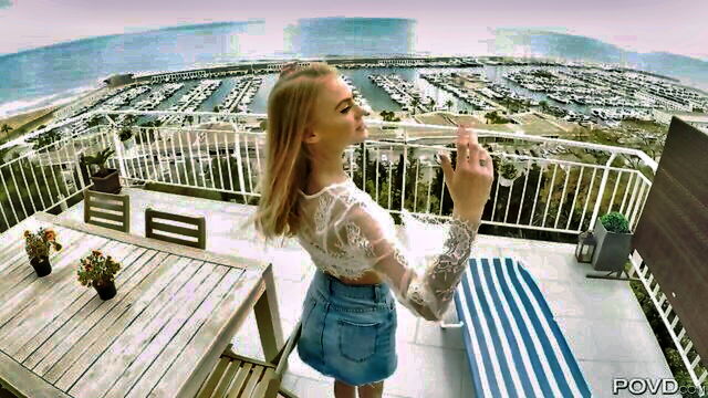 nancy ace - nancy ace balcony tease