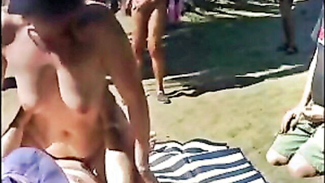nudist beach, wife, amateur - nudist wife at beach