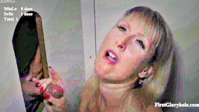 cum in mouth swallow, gloryhole, swallowing cum - sofie miulo gangbang