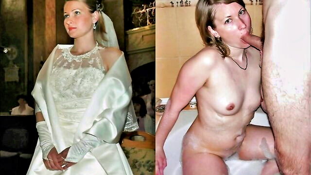 blonde, amateur, brunette - wedding day brides full