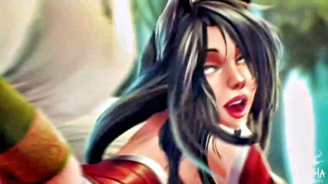 washa, ahri, amazing 3d - ahri felisyor hentai 3d